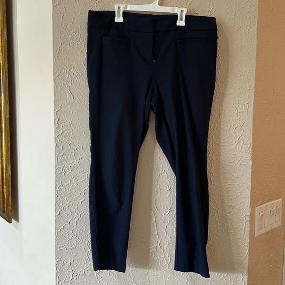 Navy blue Stretch Skinny Pants - Picture 1 of 6
